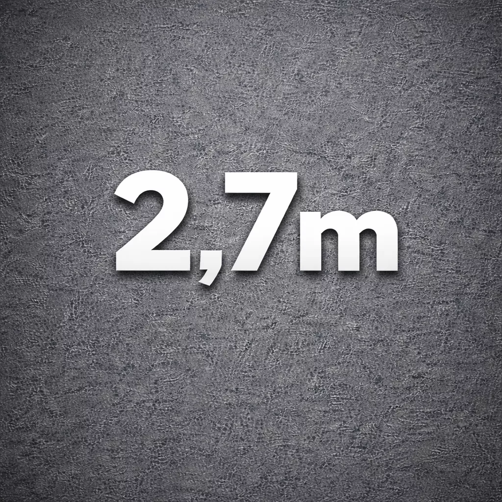 2,7m